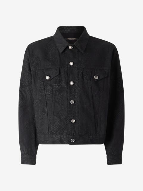 Python-Print Denim Jacket