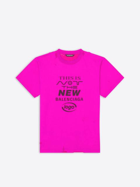 This Is Not Small Fit T-shirt in Pink/black