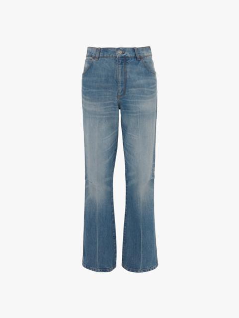 Relaxed Flared Jean In Broken Vintage Wash