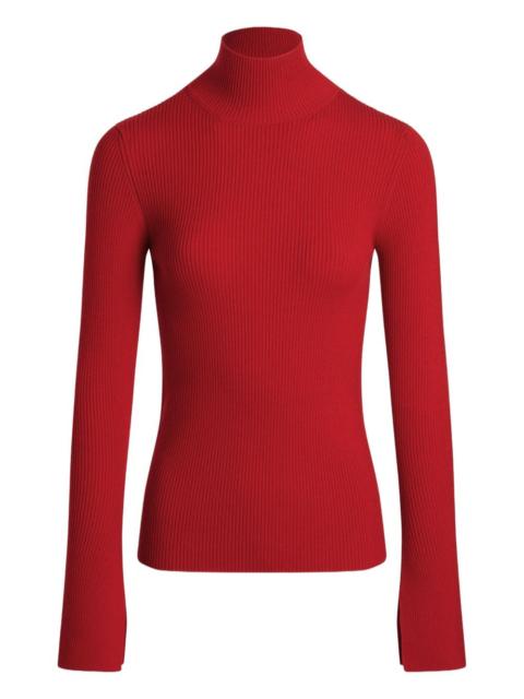 ribbed high-neck sweaters