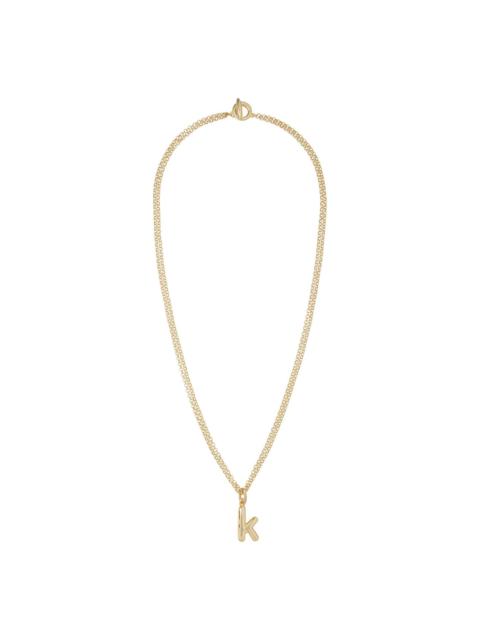 The Puffy Initial necklace