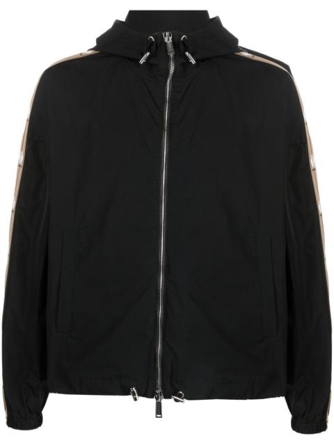 contrast-panel lightweight jacket