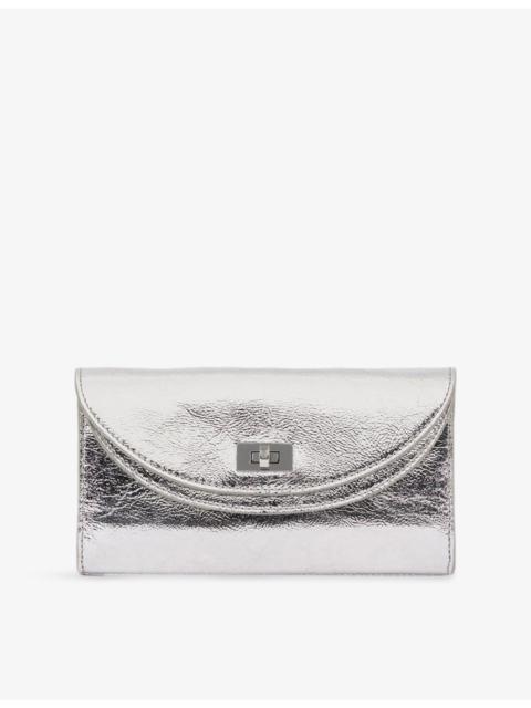 Mambo Metallic-Leather Clutch Bag