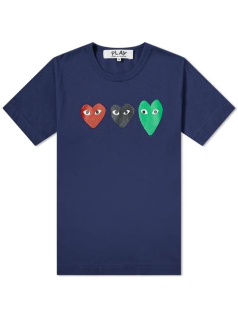 Comme des Garcons Play Triple Heart Tee