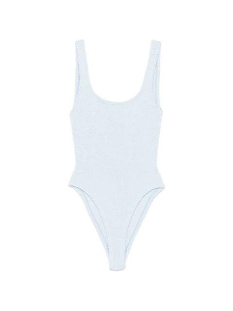 square-neck swimsuit