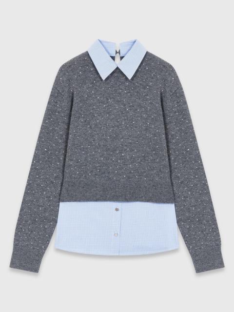 Removable rhinestone trim jumper