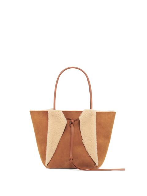 Marija Tote Bag in Cognac Shearling