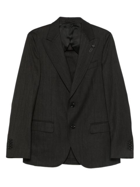 cotton single-breasted suit