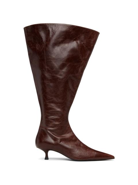 Brown Flare Boots