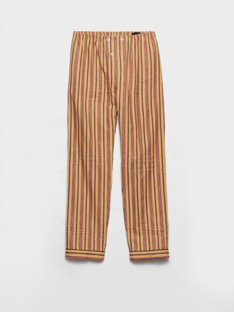 Striped cotton pants