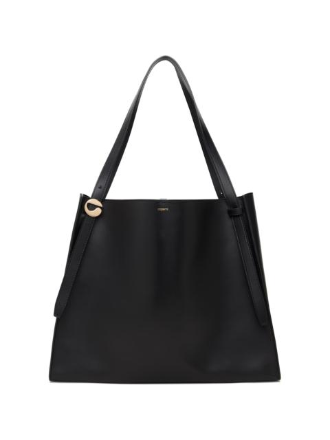 Black Logo Belt Tote