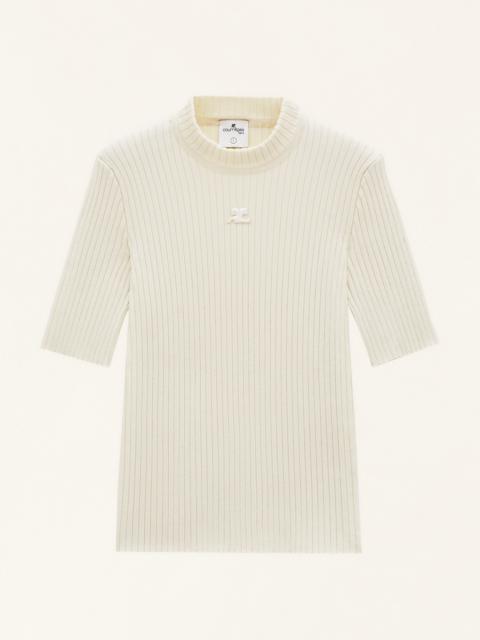 REEDITION KNIT TOP SHORT SLEEVES
