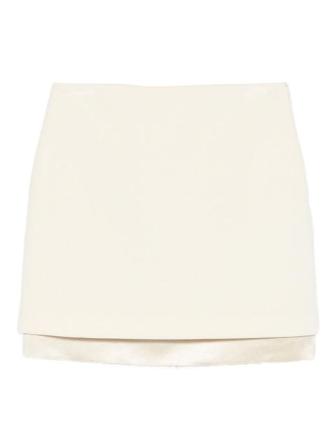 layered mini skirt