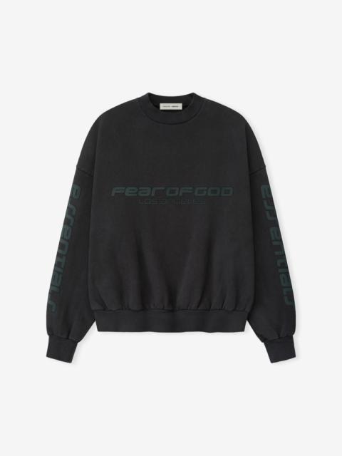 Heavy Fleece Cropped Relaxed Sweatshirt