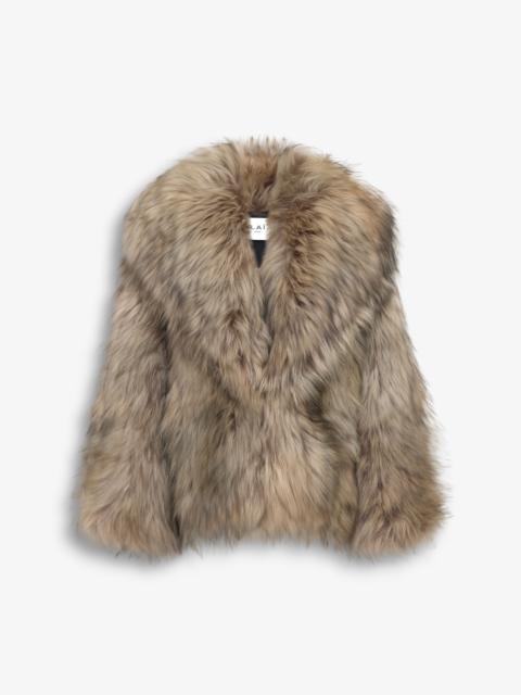 CROPPED SHEARLING COAT