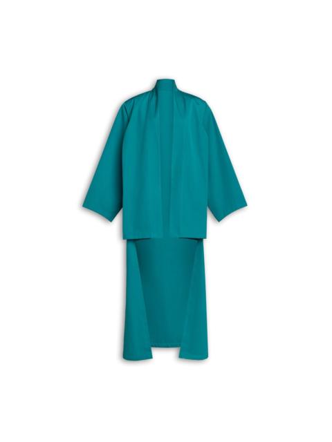 POPLIN ASYMMETRIC ROBE COAT