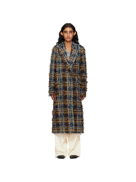 Brown & Blue Wolverine Coat