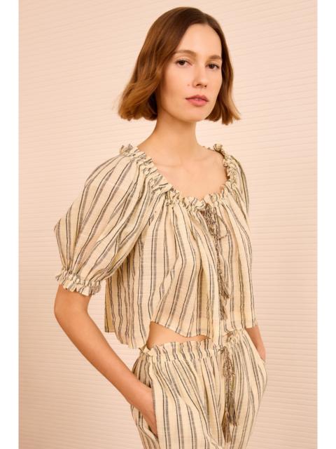 Paros Striped Top Coverup