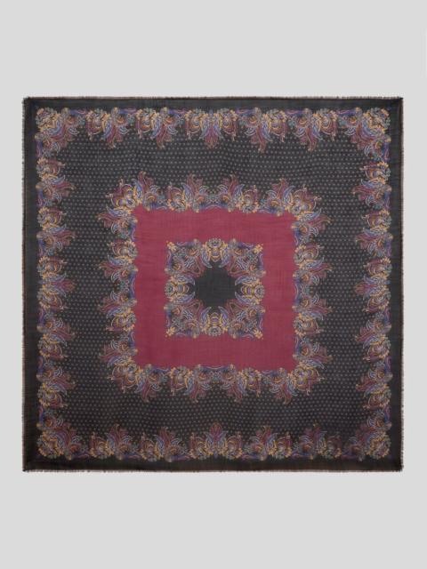 FLORAL PAISLEY CASHMERE SHAWL