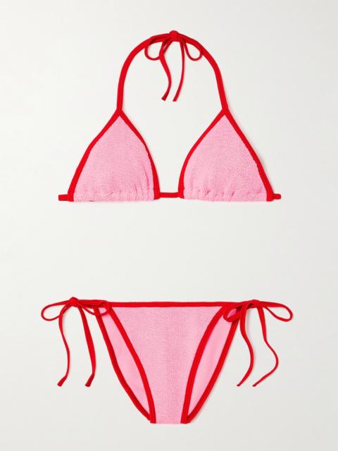 Gina seersucker bikini Pink