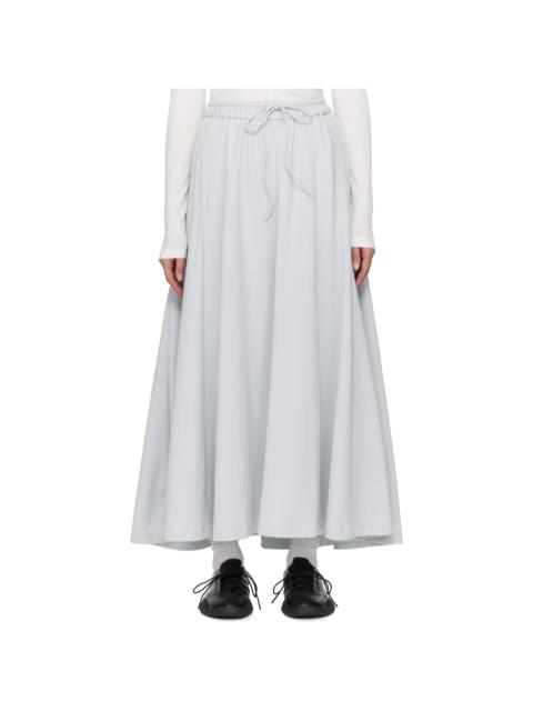 Gray 3-Stripes Track Maxi Skirt