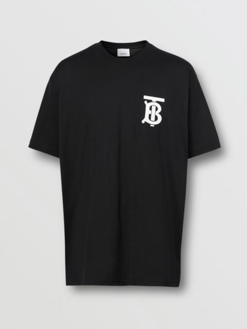 Monogram Motif Cotton Oversized T-shirt