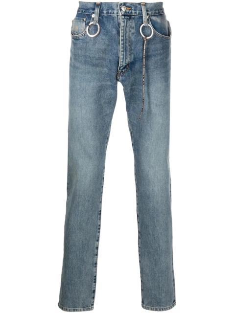 mid-rise slim fit jeans