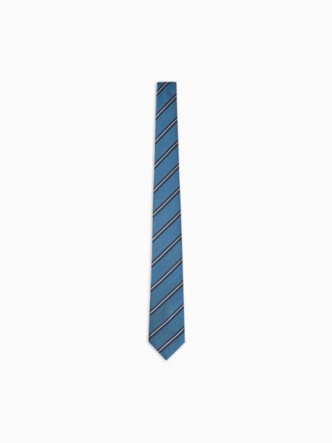 SILK REGIMENTAL JACQUARD TIE