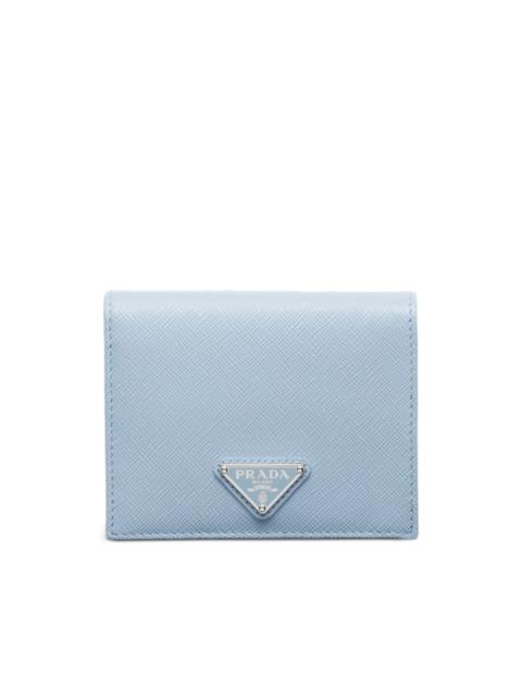 small triangle-logo leather wallet