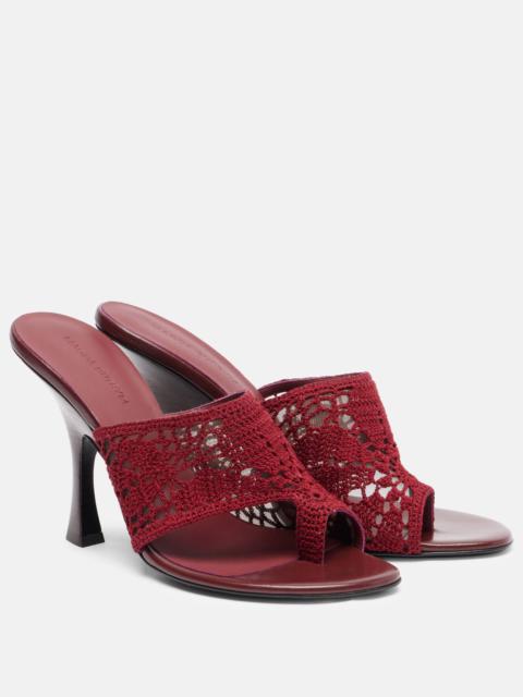 Crochet thong sandals