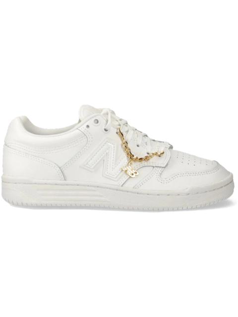 New Balance 480 White Gold Chain