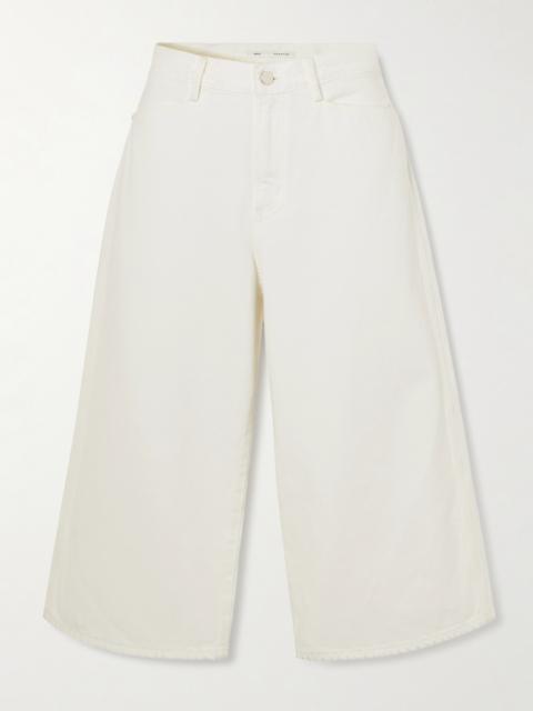 + Maria Mcmanus Skater Wide-leg Denim Shorts