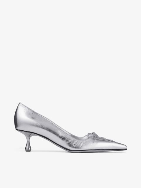 Scarlett 50
Silver Vintage Metallic Leather Pumps