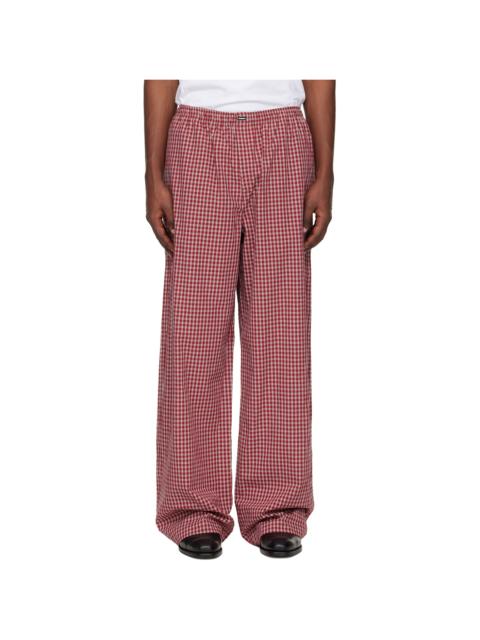 Red Check Pyjama Pants