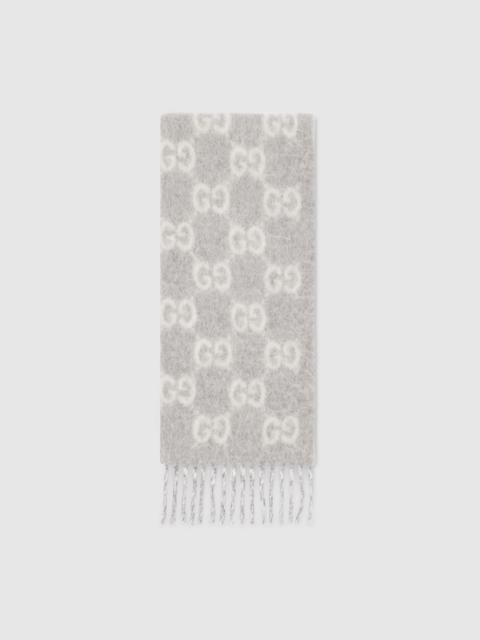 GG alpaca wool blend scarf