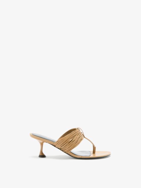 Cable T-Strap Sandals