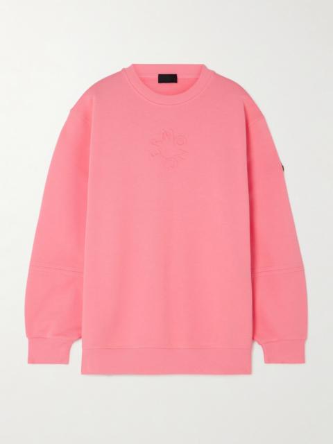 Debossed Cotton-jersey Sweatshirt