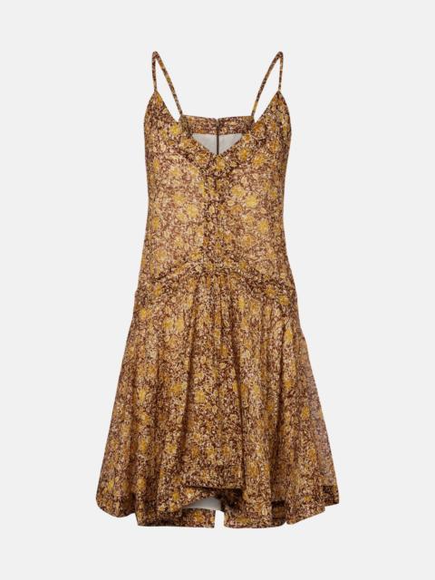 Danielle floral cotton voile minidress