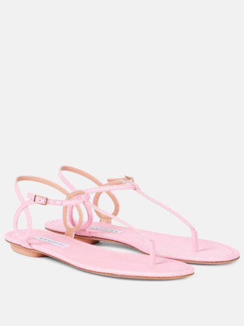 Almost Bare raffia-effect sandals