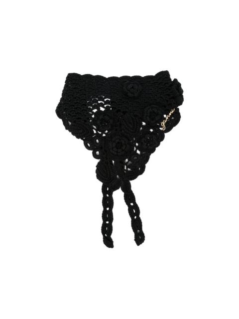 floral organic cotton hair accessory