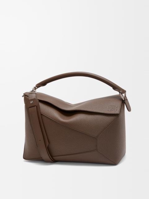 Large Puzzle bag in grained calfskin