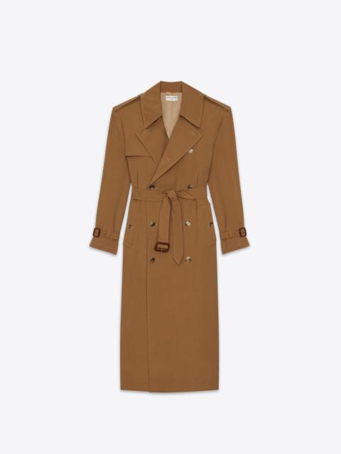 trench coat in twill