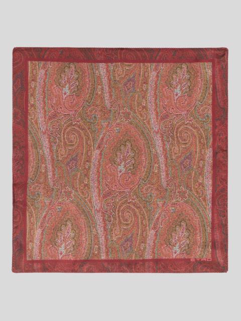 PRINTED SILK POCKET SQUARE
