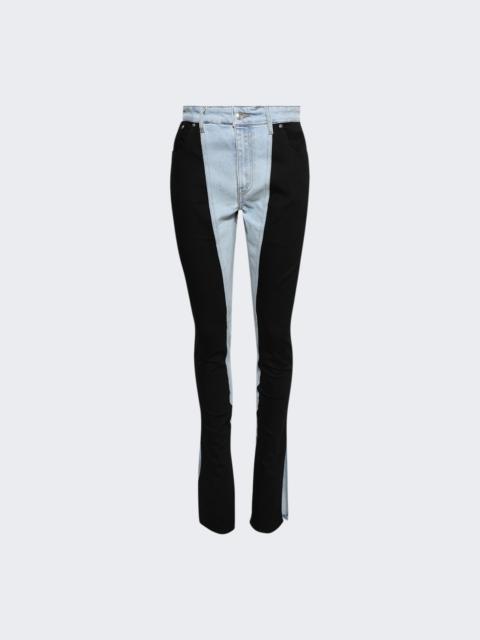 Bi-color Skinny Jeans Tokyo Blue And Black