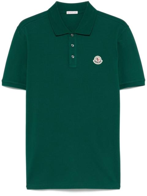 stripe-detail piqué polo shirt