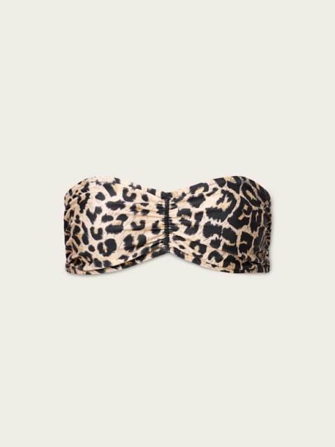 COURT STRAPLESS ANIMAL PRINT BIKINI TOP