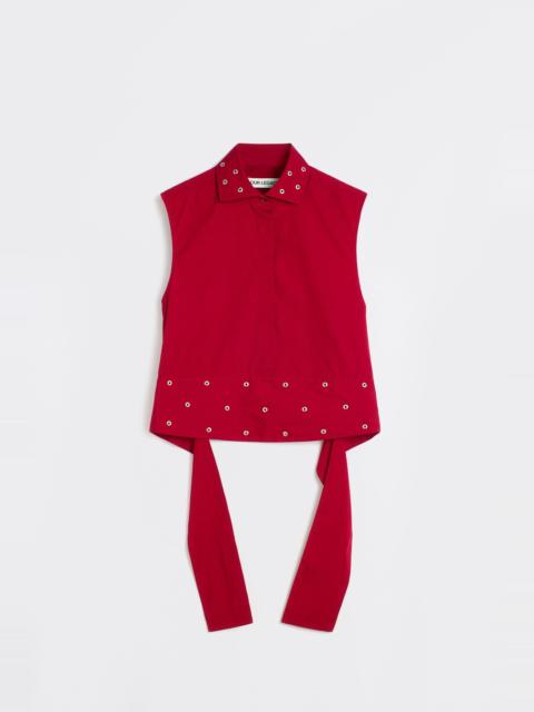 Girdle Top Lipstick Red Super Poplin