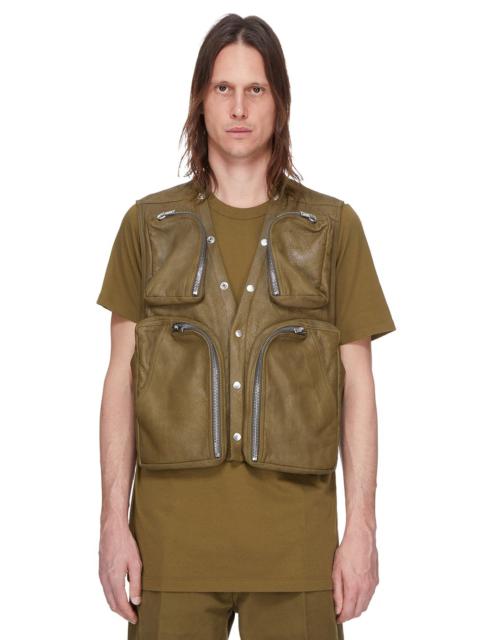 button-up cargo military jacket