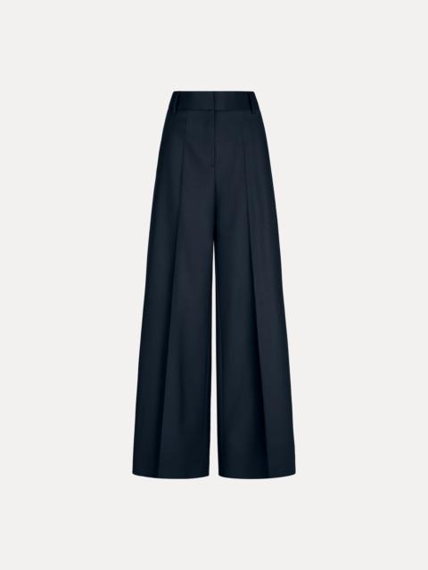 WIDE-LEG WOOL-BLEND PANT