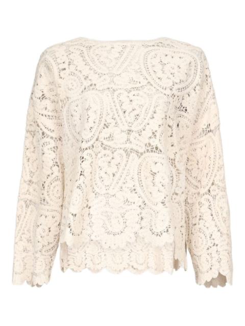 AROLD crochet lace sweater